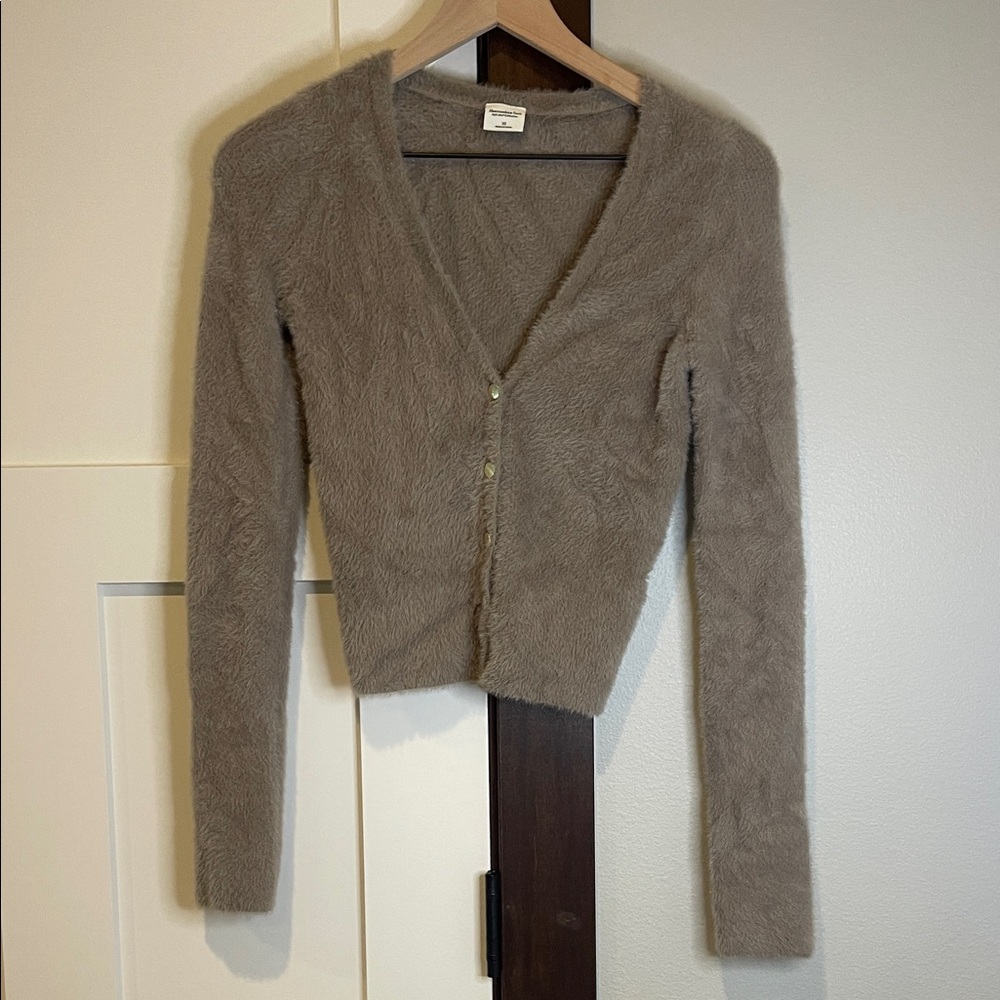 Abercrombie & Fitch Soft Taupe Cardigan